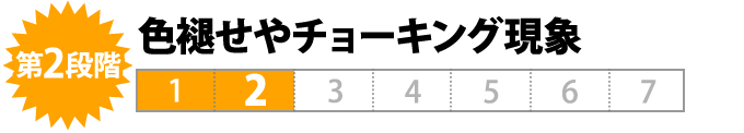 第2段階 色褪せやチョーキング現象