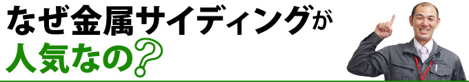 なぜ金属サイディングが人気なの?
