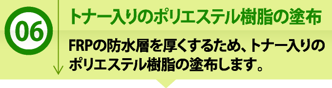 トナー入りのポリエステル樹脂の塗布