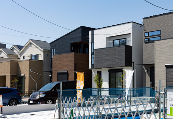 お住まいが建ち並ぶ住宅街の様子