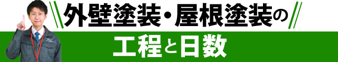 外壁塗装・屋根塗装の工程と日数