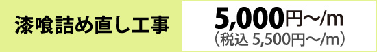 漆喰詰め直し工事(5,000円~/m)