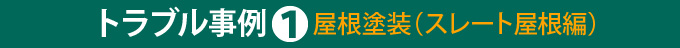 トラブル事例①屋根塗装(スレート屋根編)