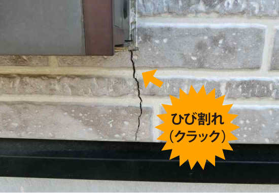 ひび割れ（クラック）