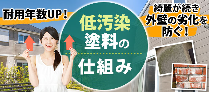 綺麗が続き外壁の劣化を防ぐ低汚染塗料の仕組み