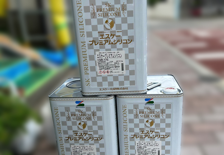 新宿区西落合のアパートの外壁塗装工事！プレミアムシリコンSR-175を 