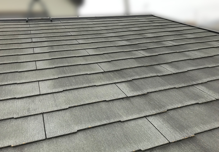 サーモアイ4F「クールグリーン」で江戸川区西瑞江のお客様邸の屋根塗装  