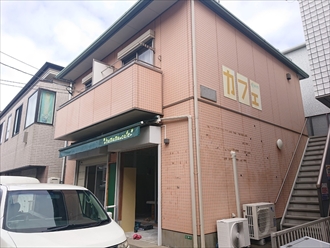 町田市南つくし野でアパートの外壁をパーフェクトトップND-491で塗装 