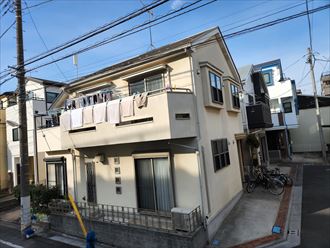 葛飾区西亀有にてサーモアイSiを使用した屋根塗装工事とスーパーセランG4を使用した外壁塗装工事を実施