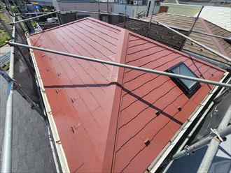 ファインパーフェクトベストを使用した屋根塗装工事完了