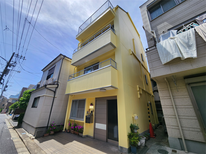 オーデフレッシュFを使用した外壁塗装工事完了