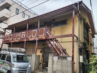 鉄骨階段の塗装メンテナンスのご相談