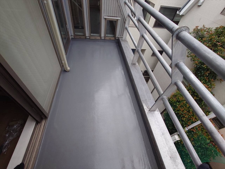 ベランダ防水工事完了