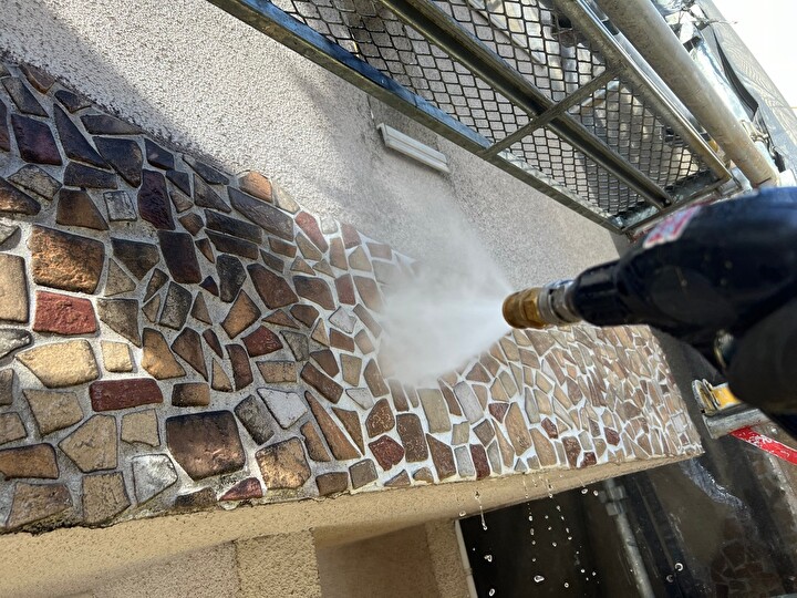 高圧洗浄による下地処理