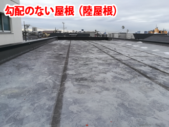勾配のない屋根（陸屋根）