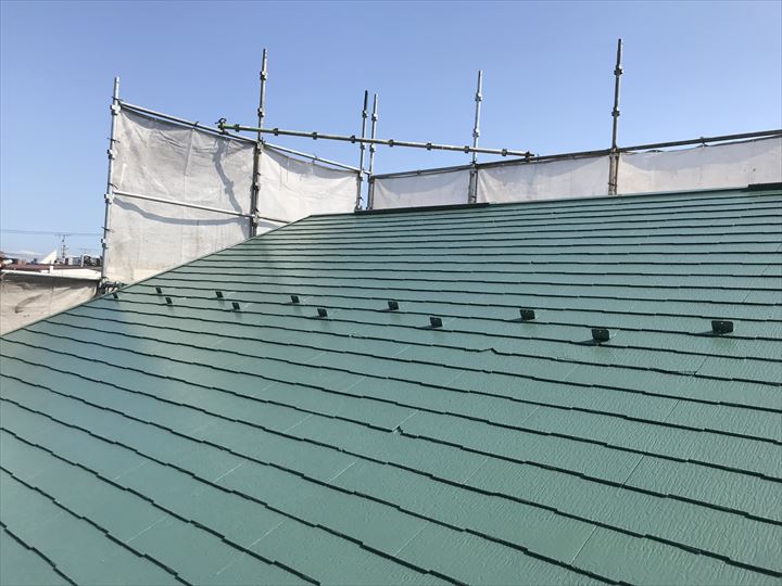 サーモアイSIで屋根塗装完了