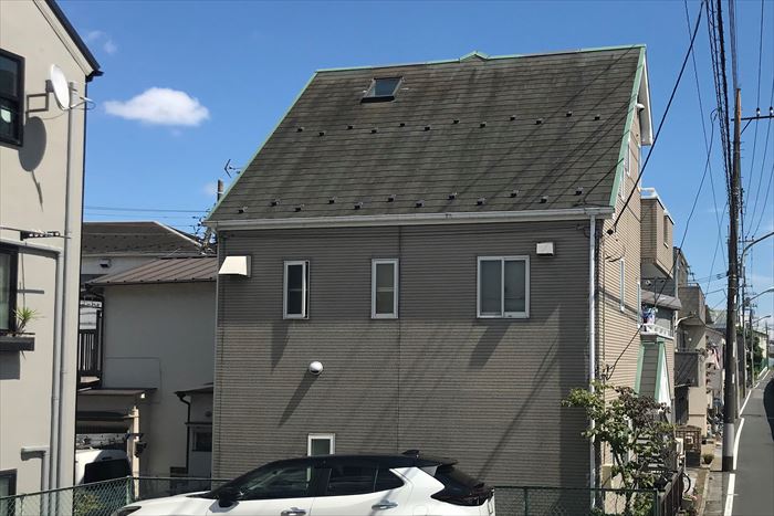 塗装工事前の屋根