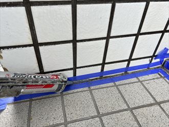 シーリング処理の様子