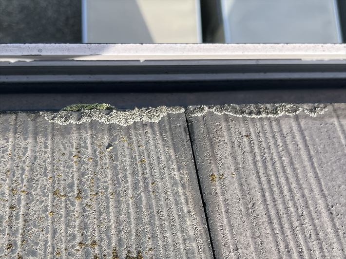墨田区立花にて行った無料の屋根・外壁調査！屋根に藻・カビ、外壁にチョーキング現象の発生が見られましたので、屋根・外壁塗装工事をご提案(^_^)/