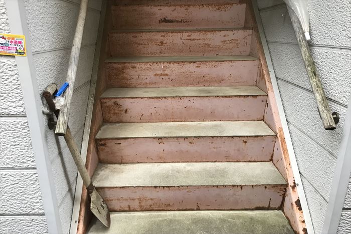 鉄部の錆びが発生