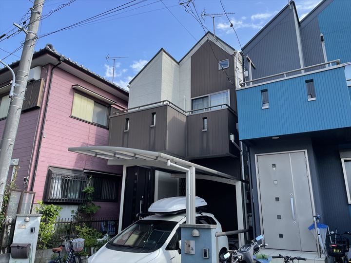 町田市野津田町にて2種類の窯業系サイディングを使用しているお家を所有のお客様へ外壁塗装工事のご提案を致しました！