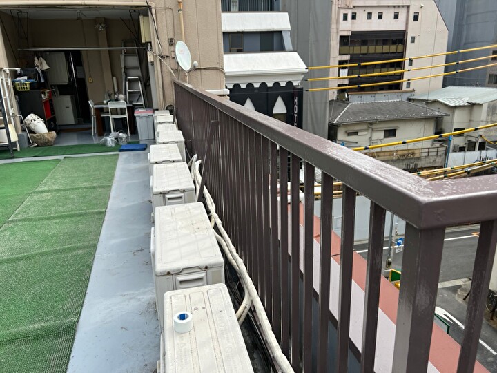 塗装工事完了後の鉄部