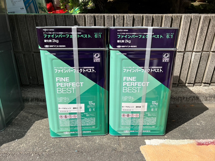 稲城市大丸にてスレート屋根の塗装工事を行わせていただきました 