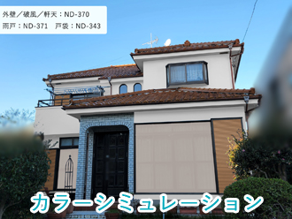 ND-370でのカラーシミュレーション