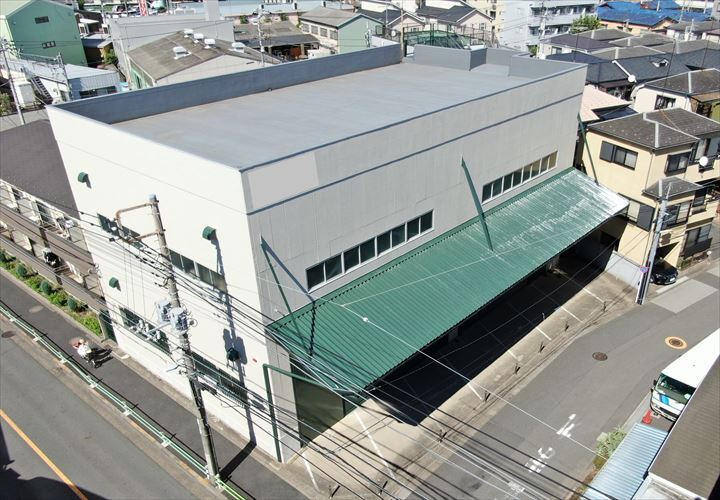 ALC外壁の外壁塗装工事後の建物