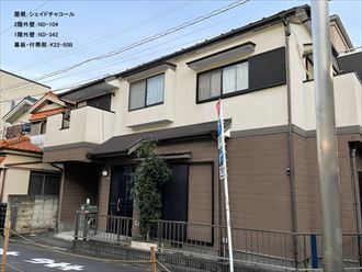 塗装工事前にツートーンカラーでカラーシミュレーションを実施