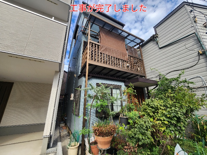 プレミアムシリコンを使用した外壁塗装完了