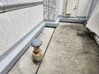 マンション共用鉄部に錆発生