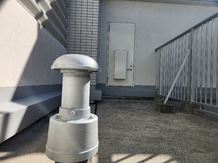 マンション共用鉄部塗装完了