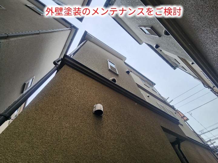 外壁全体の調査風景