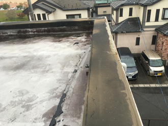 雨漏りしていた陸屋根