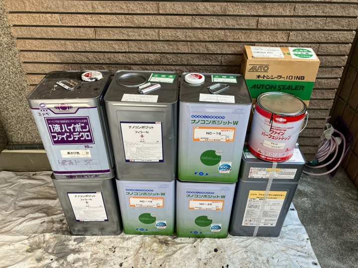 下塗りを含めた塗料