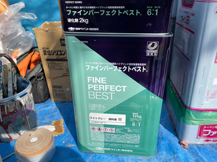 外壁塗装に使用したパーフェクトベスト