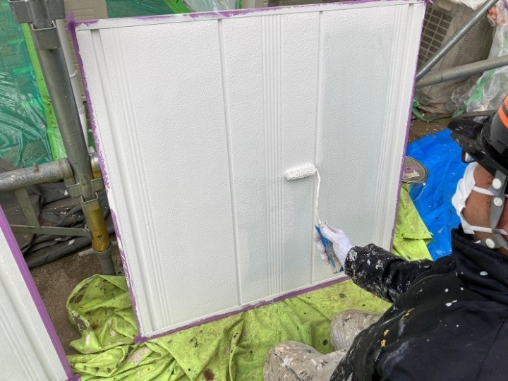 付帯部への塗装作業の工程