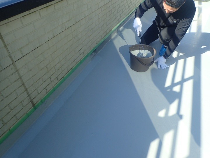 ウレタン防水を採用した施工の作業工程
