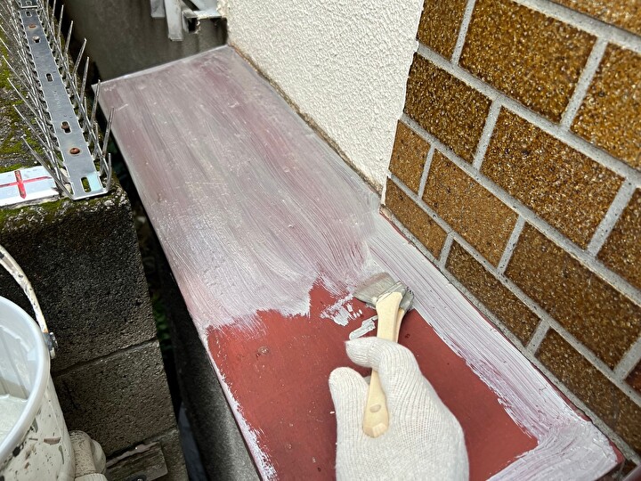 サビキラープロを使用した下塗り作業