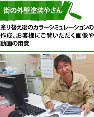 提案書を作成する屋根工事会社のスタッフ