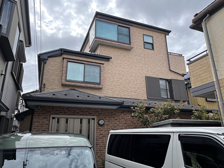 クリア塗装前のお住まい