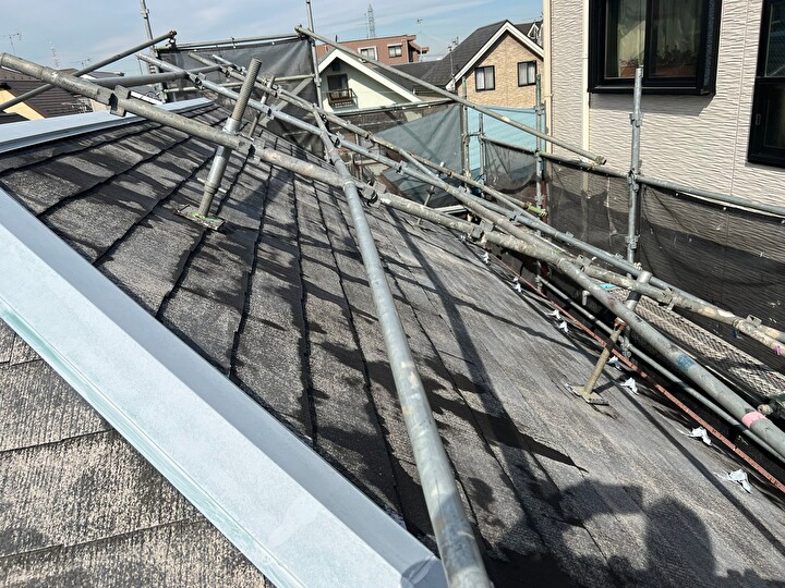 下塗り塗布後に乾燥