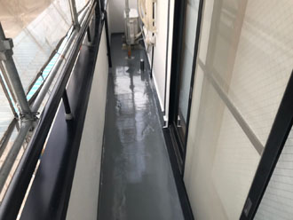 雨漏りの原因となっていたバルコニー