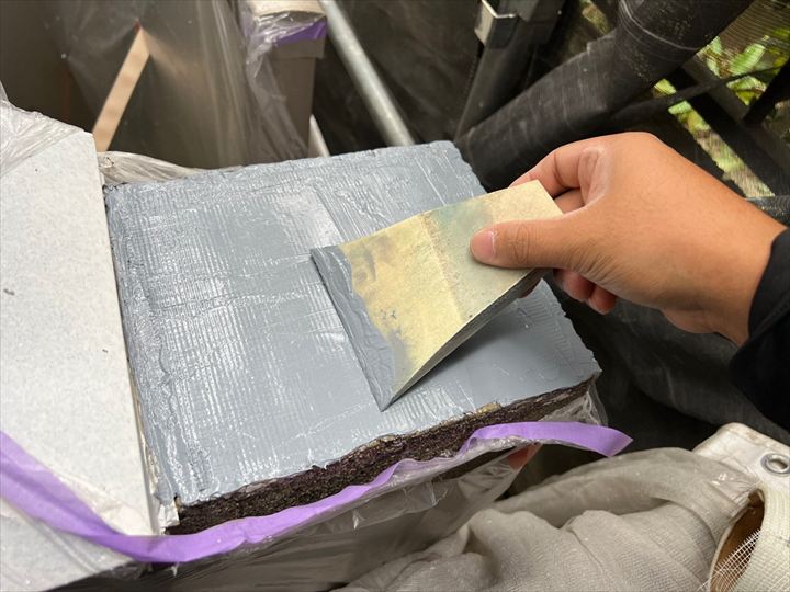 ウレタン一層目施工