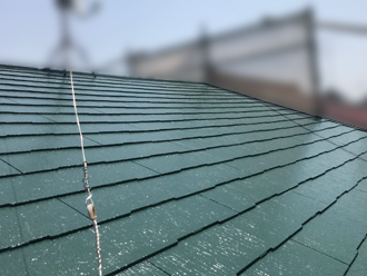 サーモアイ4F「クールグリーン」で江戸川区西瑞江のお客様邸の屋根塗装工事を実施いたしました！