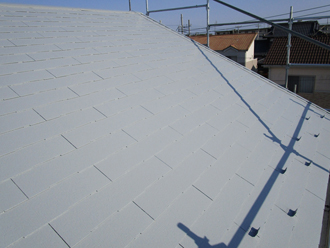 サーモアイで塗装した屋根