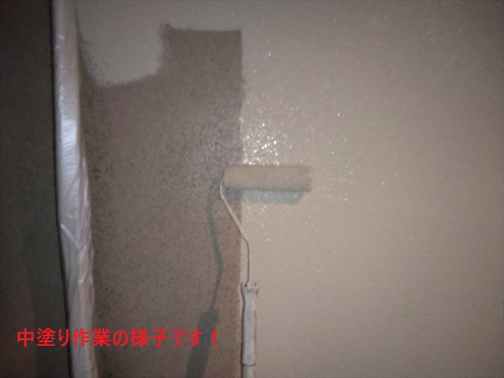 中塗り作業