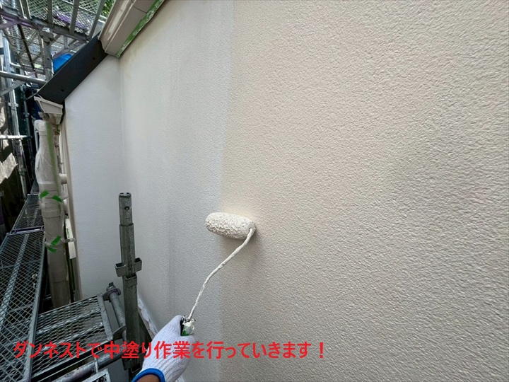 中塗り作業