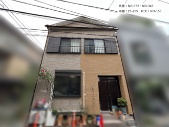 カラーシミュレーション　外壁：ND-152・ND-343